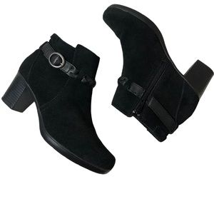 Clarks Black Booties